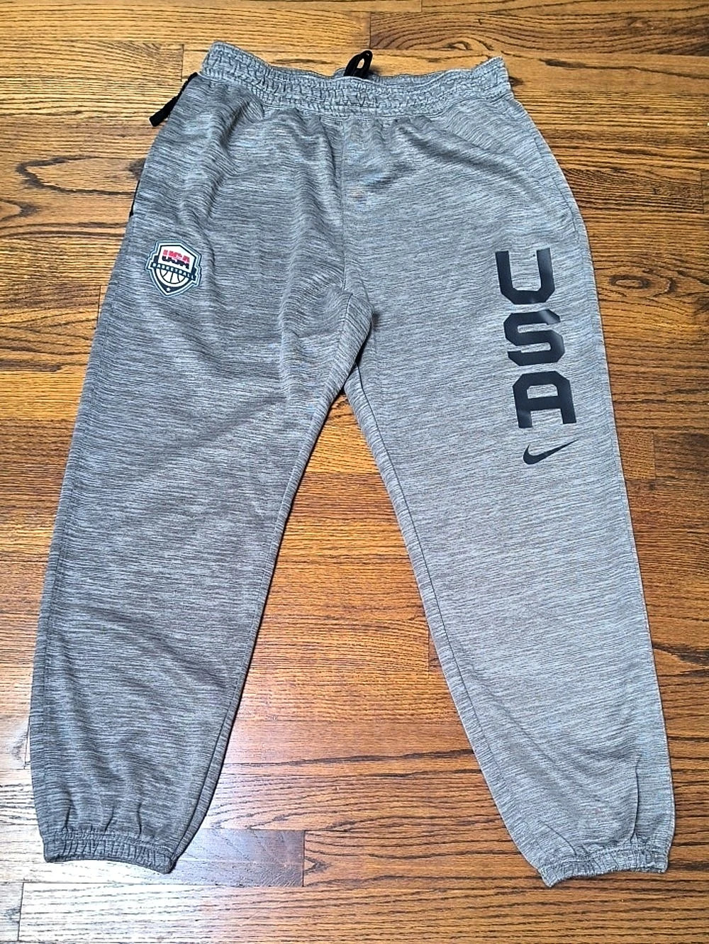 Nike USA Basketball Practice Club Pants Gray Large